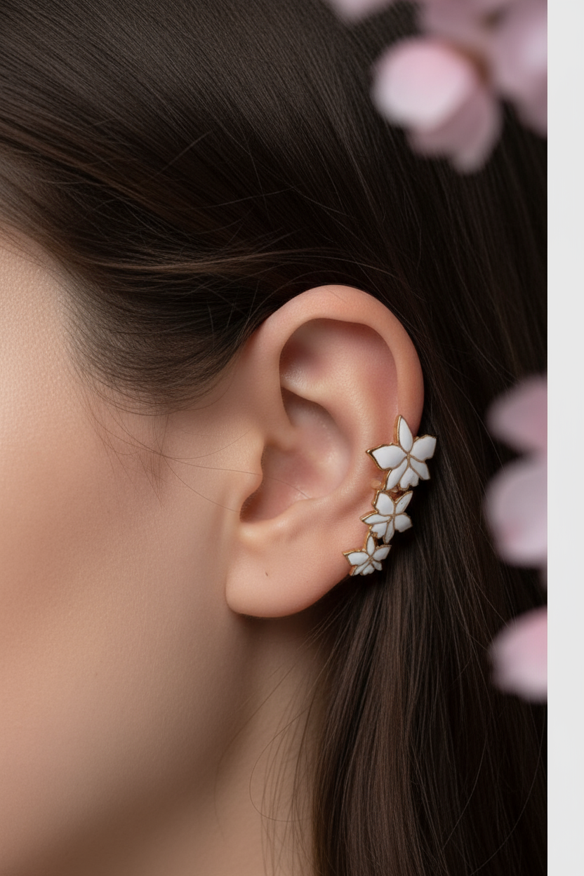 Cattleya Orchid Ear Cuff