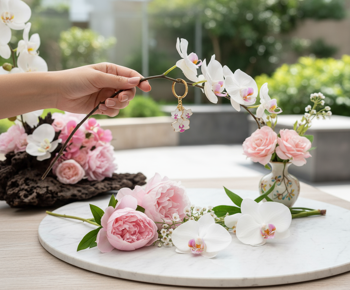 Phalaenopsis Inspired from my Cutie Angel Orchid Keychain