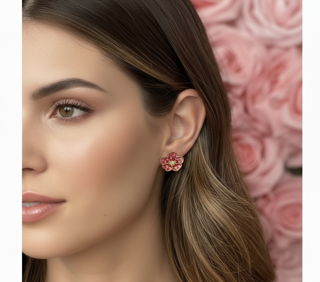 Vanda Dotted Delights Collection: Red Mimi Vanda Earrings