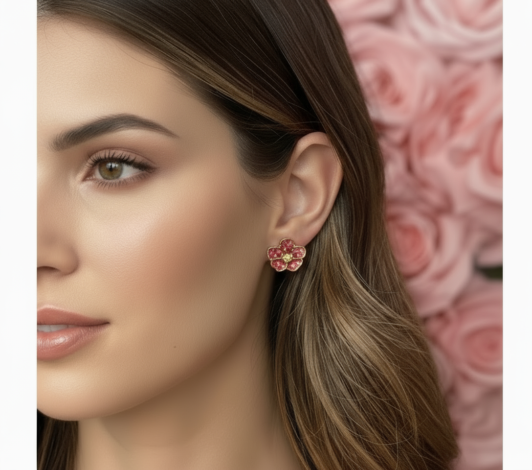 Vanda Dotted Delights Collection: Red Mimi Vanda Earrings