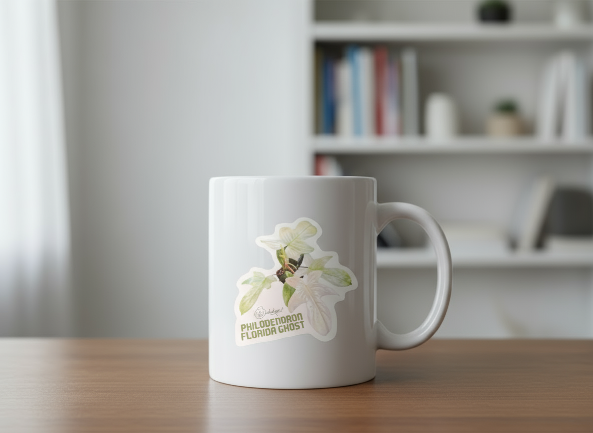 Philodendron Leaf Sticker • Florida Ghost Sticker