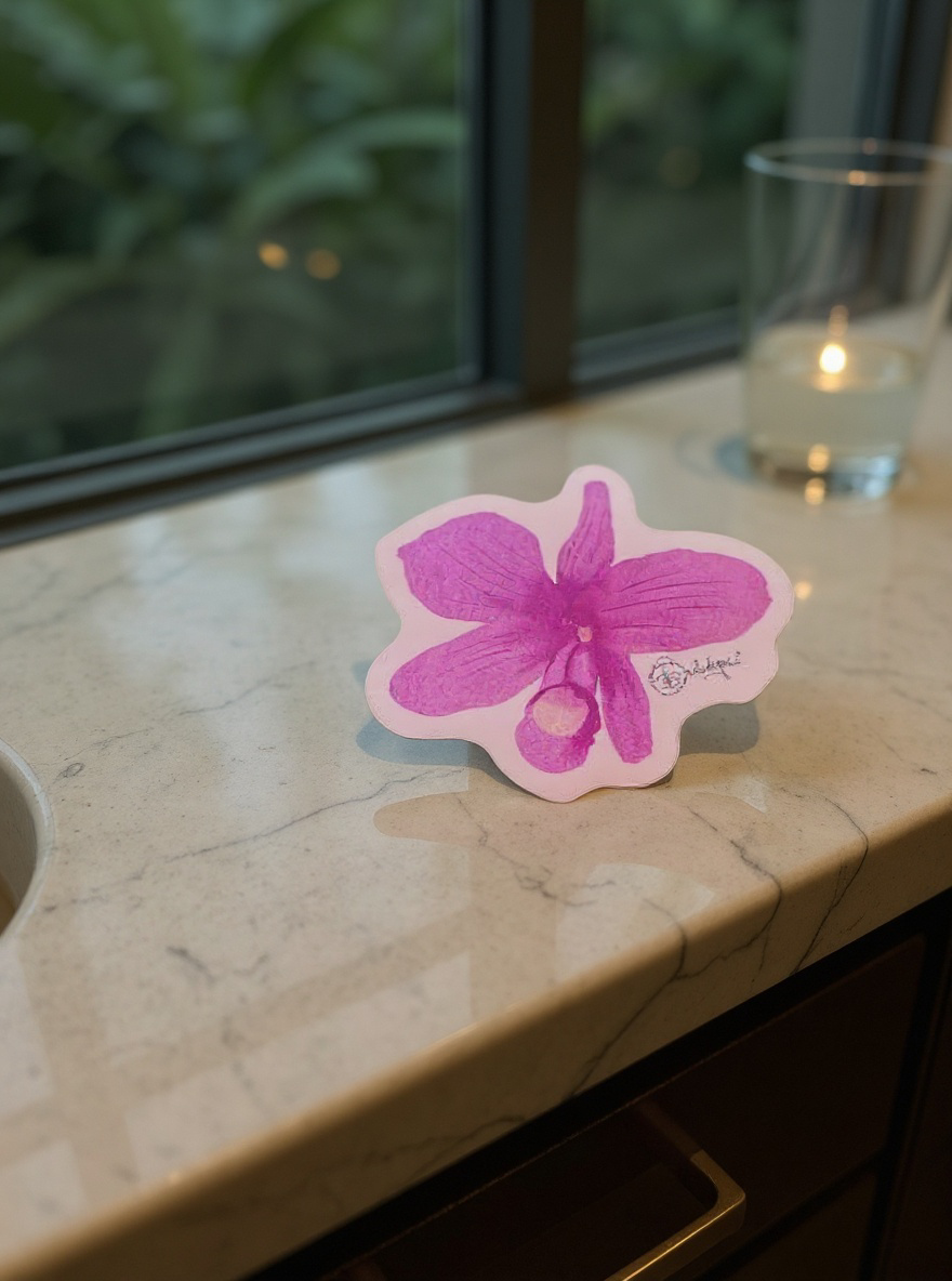 Cattleya Skinneri Pink Sticker