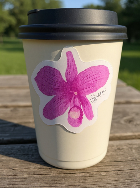 Cattleya Skinneri Pink Sticker