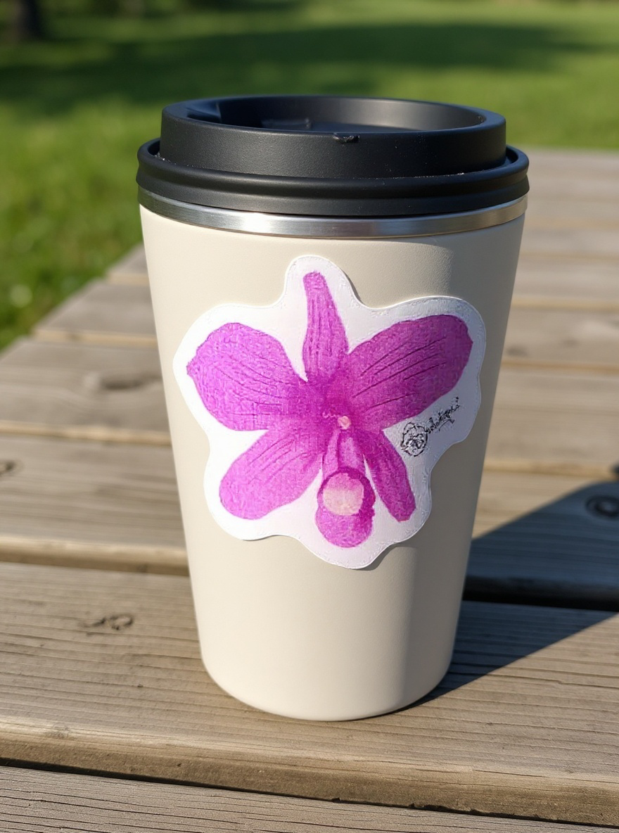 Cattleya Skinneri Pink Sticker