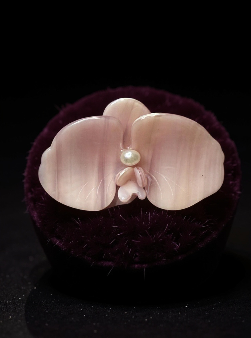 Orchid Hair Barrette • Pink Orchid Hair Clip