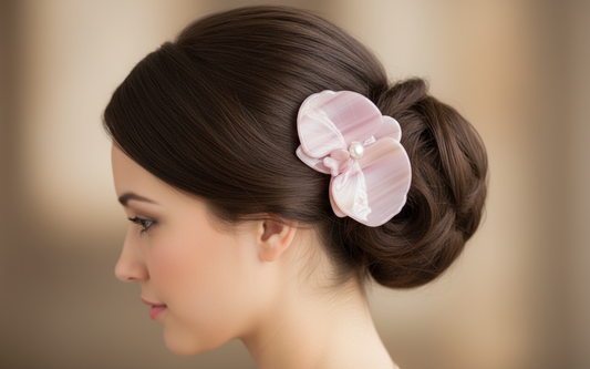 Orchid Hair Barrette • Pink Orchid Hair Clip