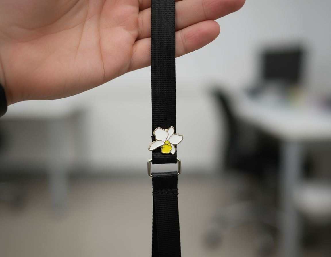 Mini Cattleya Luddy inspired Orchid Flower Enamel Pin