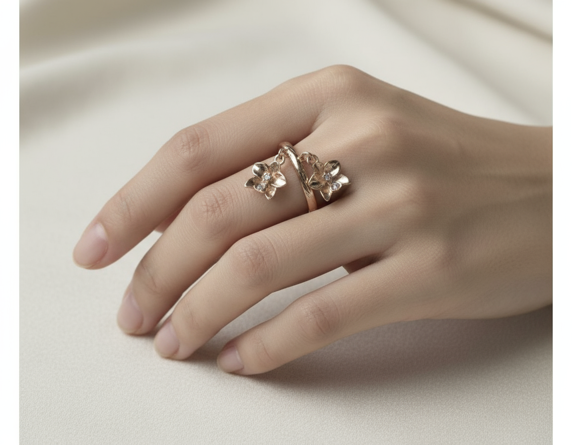 A Mother's Love Ring: Vanda, Phalaenopsis & Cattleya