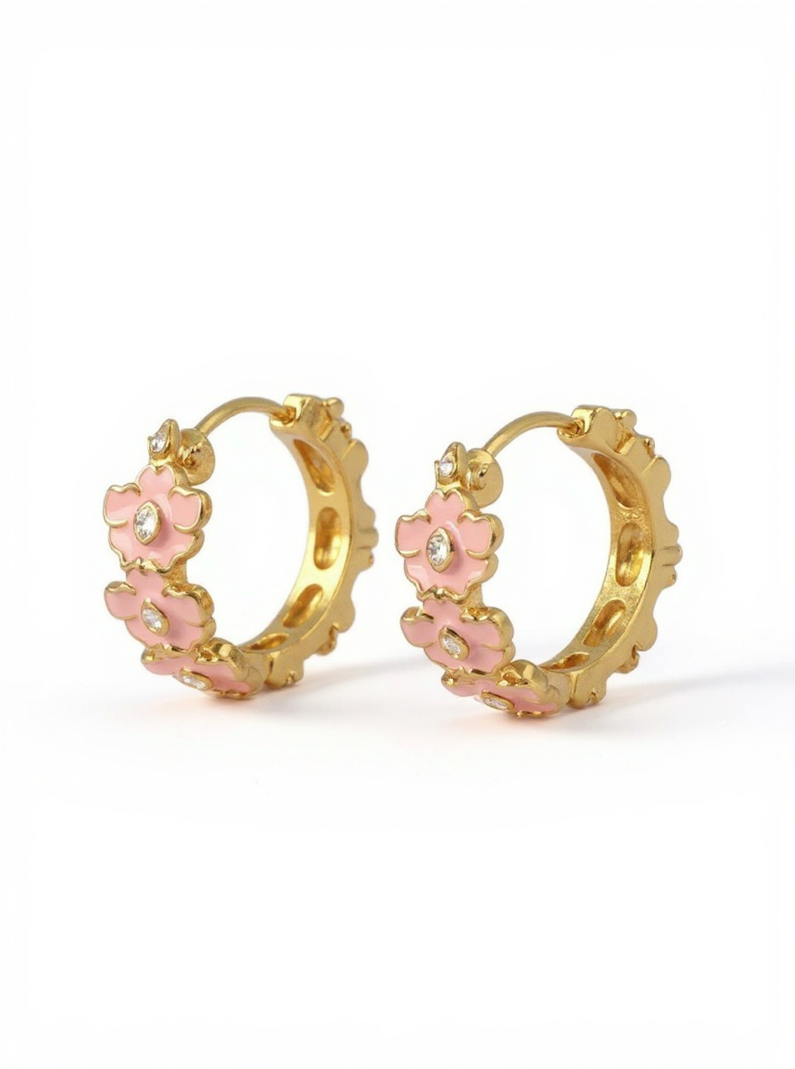The Vanda Hoop Collection: Vanda Orchid Hoop Earrings