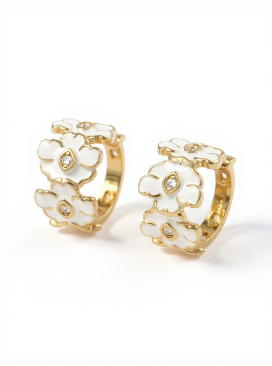 The Vanda Hoop Collection: Vanda Orchid Hoop Earrings