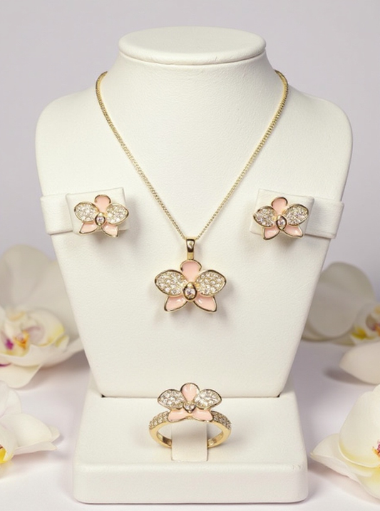 Whispers Glow Collection: Baby Pink Phalaenopsis Orchid Set
