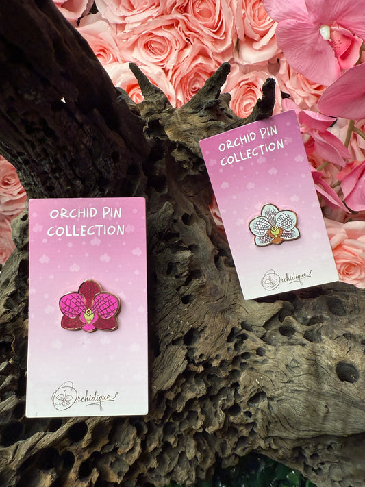 Phalaenopsis Orchid Flower Enamel Pin