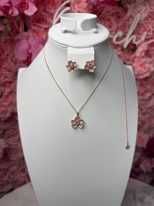 Shimmer me Vanda Collection : Rose Gold Double Lavendar Zircons