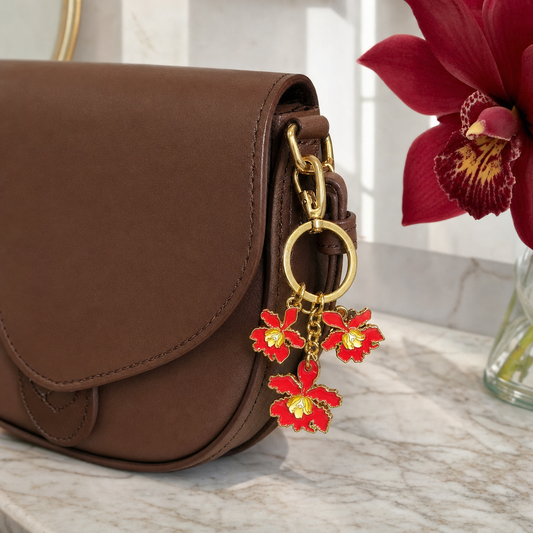 Myrmecophila Orchid Purse Charm — Orchidique view 1