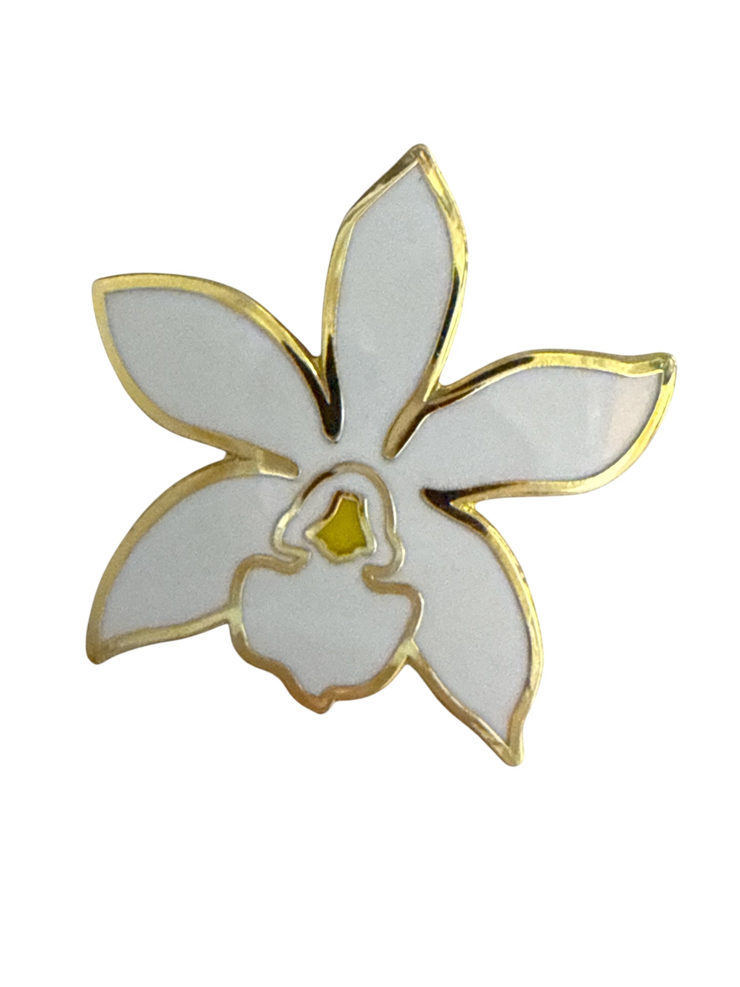 Cattleya Orchid Flower Enamel Lapel Pin • Unique Gift for Orchid Lovers