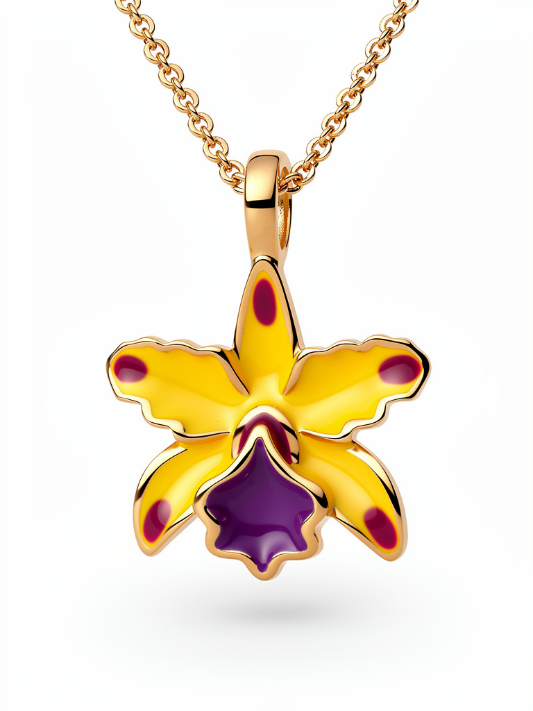 La Colombiana Inspired Collection: Rlc. Toshie Aoki 'Pizzazz' Orchid Jewelry Set - Orchidique