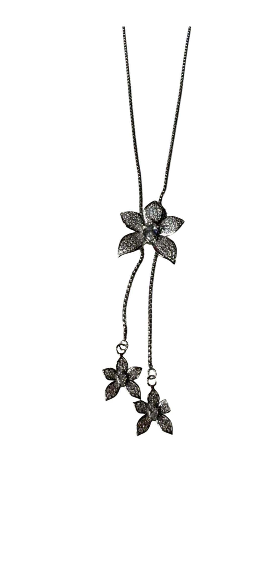 La Brillosa Cattleya Collection: Orchid Lariat Necklace