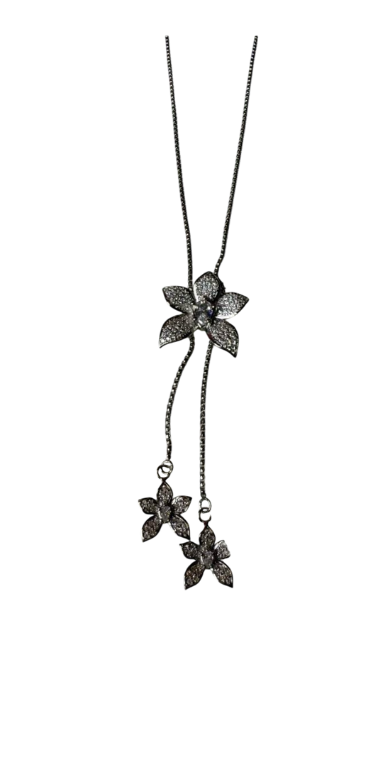 La Brillosa Cattleya Collection: Orchid Lariat Necklace