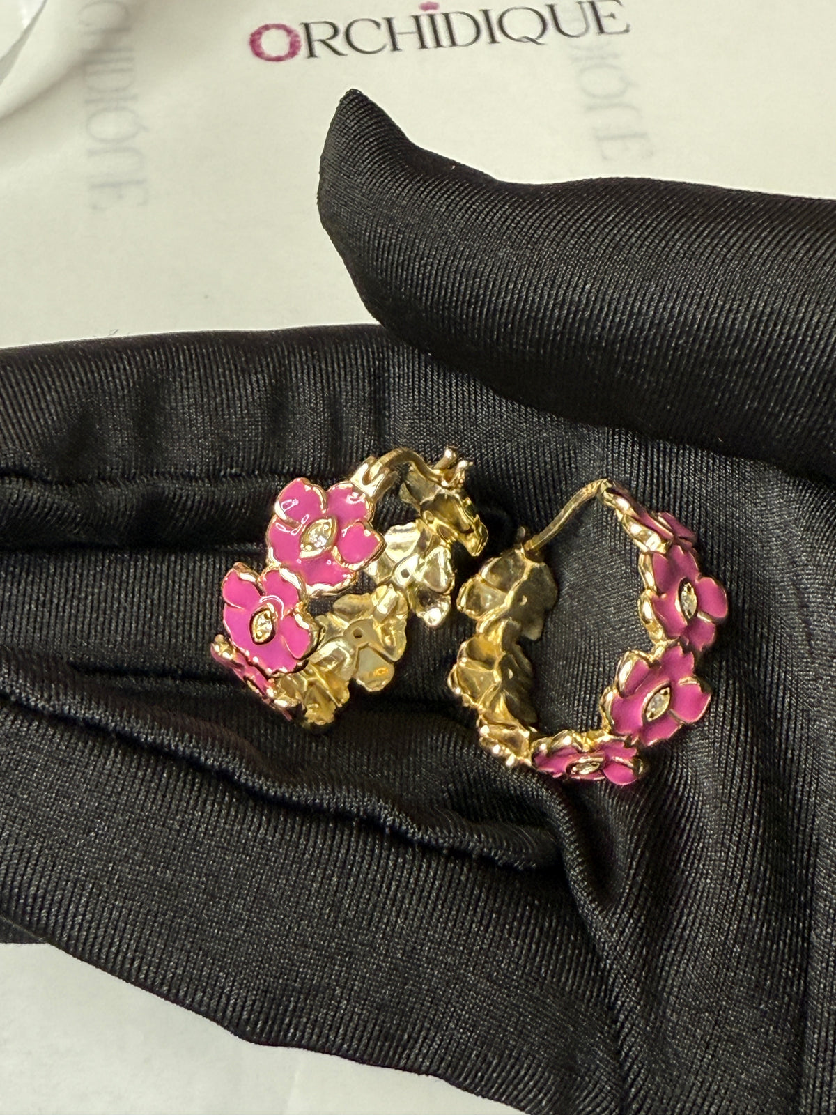Vanda Orchid Hoop Earrings — Orchidique view 15