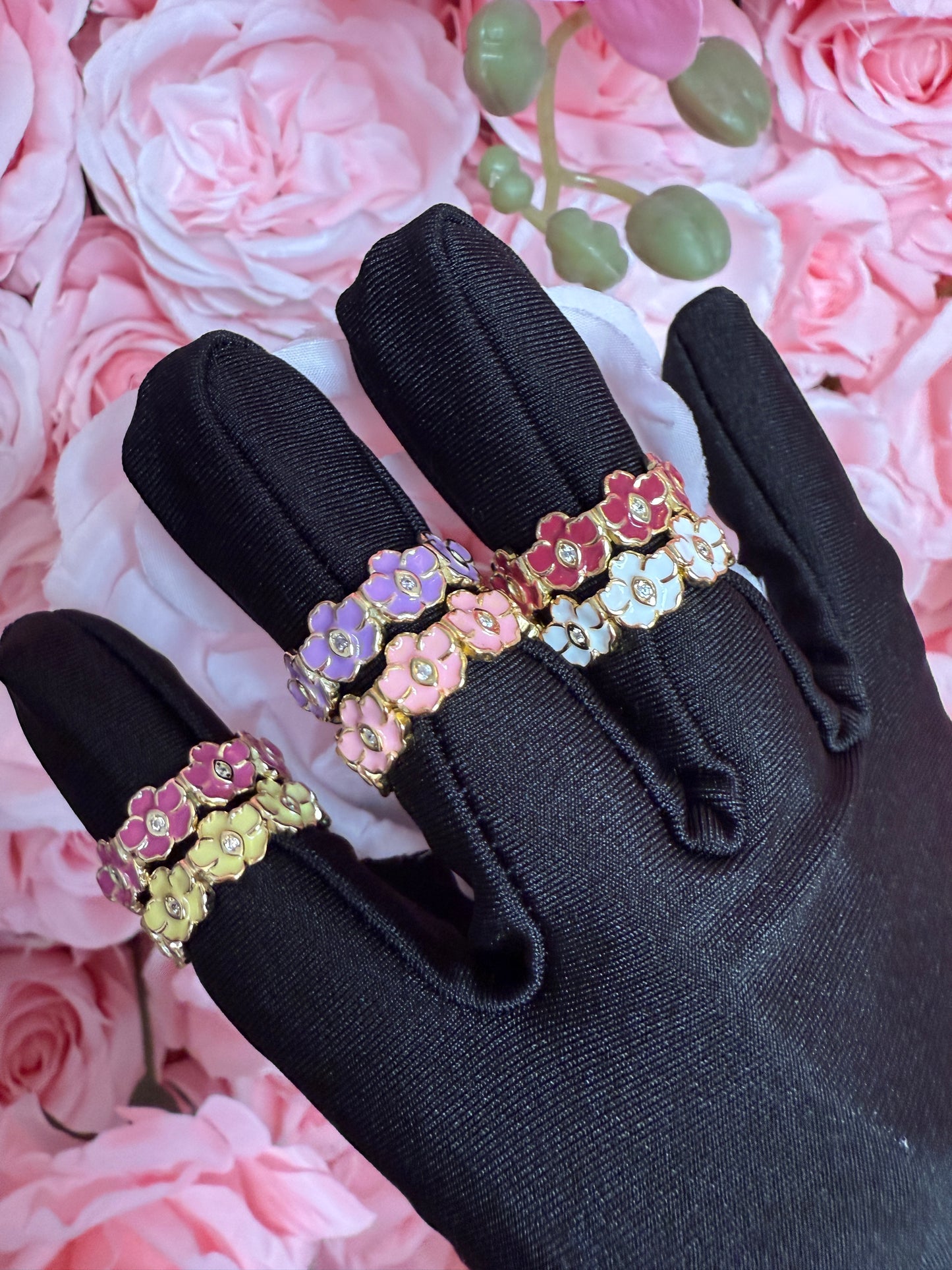 The Vanda Ring Collection : Vanda Orchid Rings – 14k Gold Plated Floral Wrap Ring