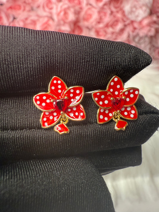 Phalaenopsis Heart Novelty Collection: Red Polka Dots