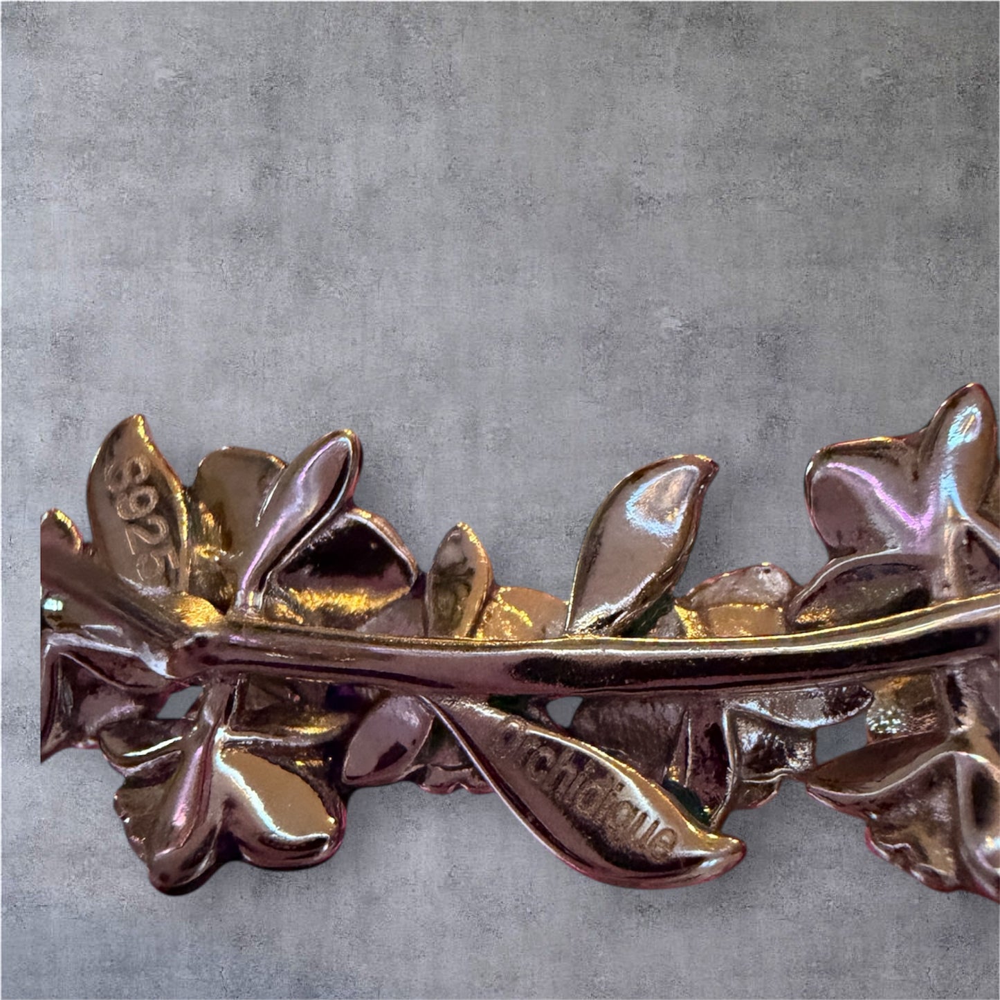 Orchid Fleur Collection :Purple Orchid Ear Cuff Stud: Cattleya Flower Earring Climber