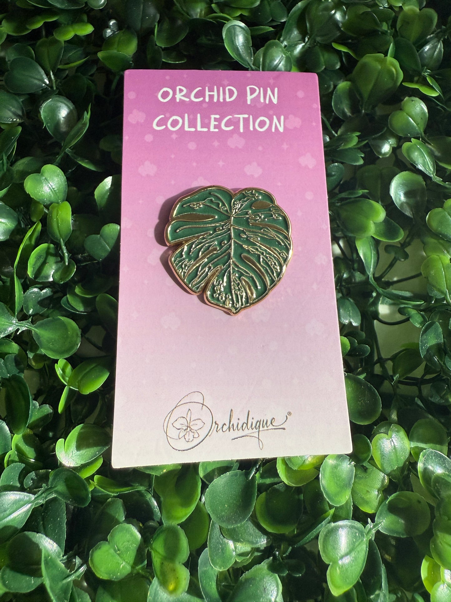 Monstera-inspired Enamel Pin