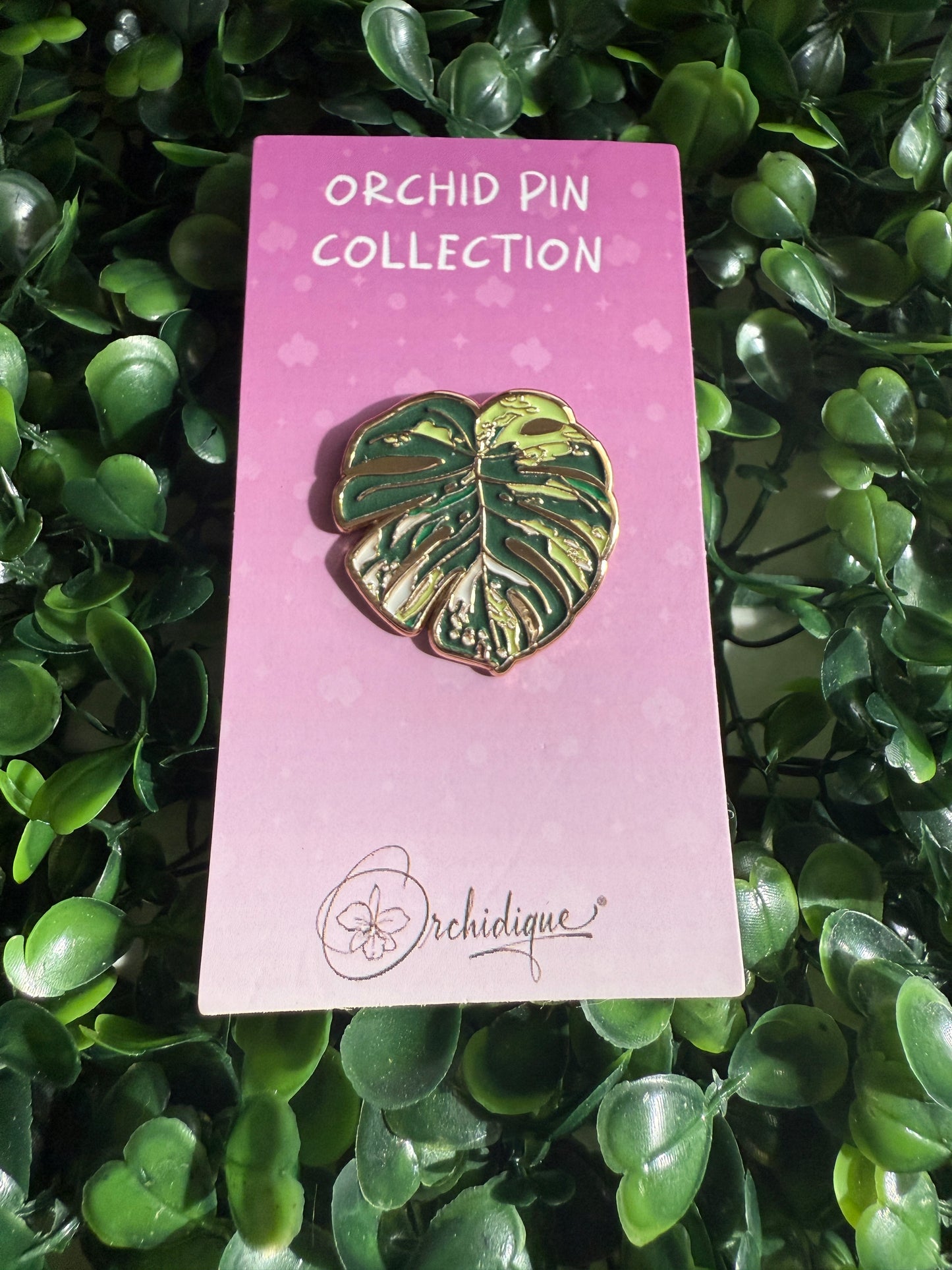 Monstera-inspired Enamel Pin