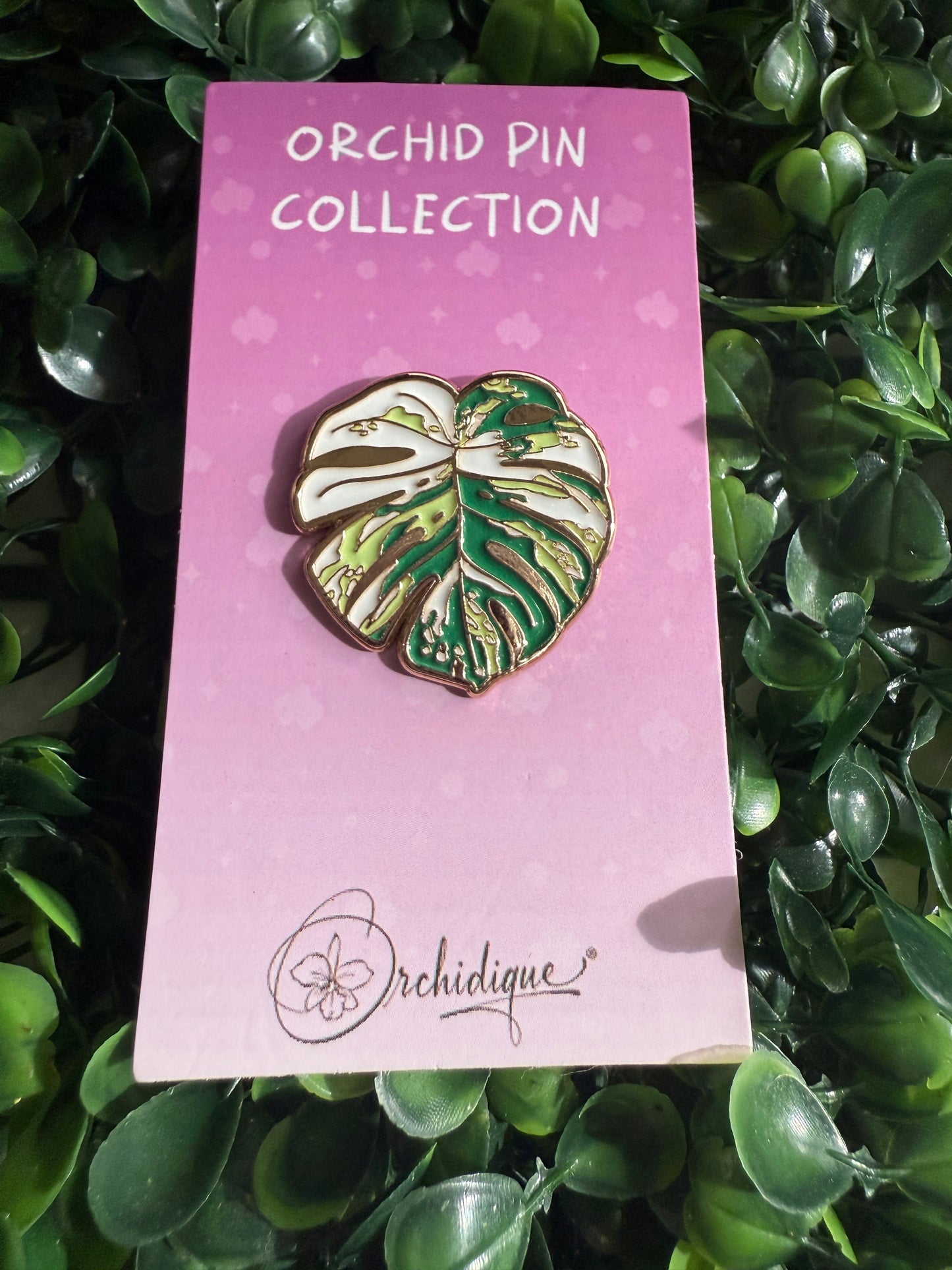 Monstera-inspired Enamel Pin