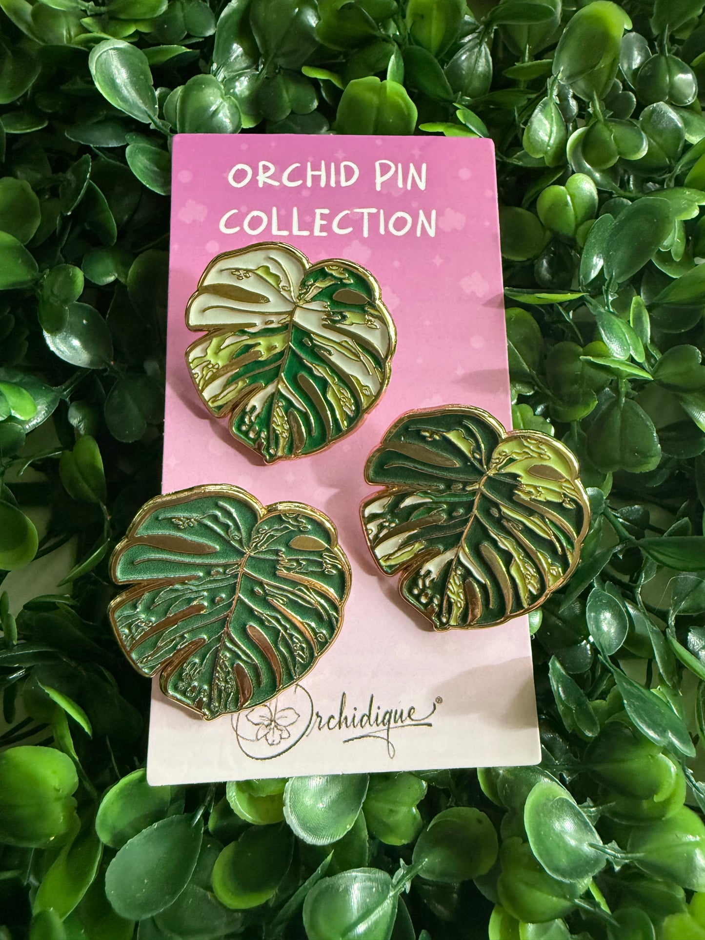 Monstera-inspired Enamel Pin