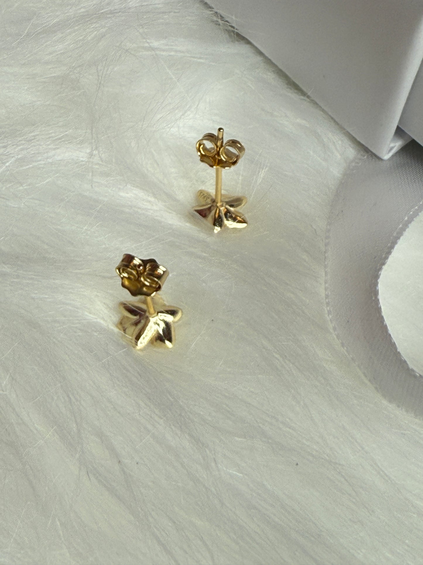 Cattleya Stud Earrings • 3D Orchid Jewelry •  White Gold • Gold • Rose Gold Mini Studs