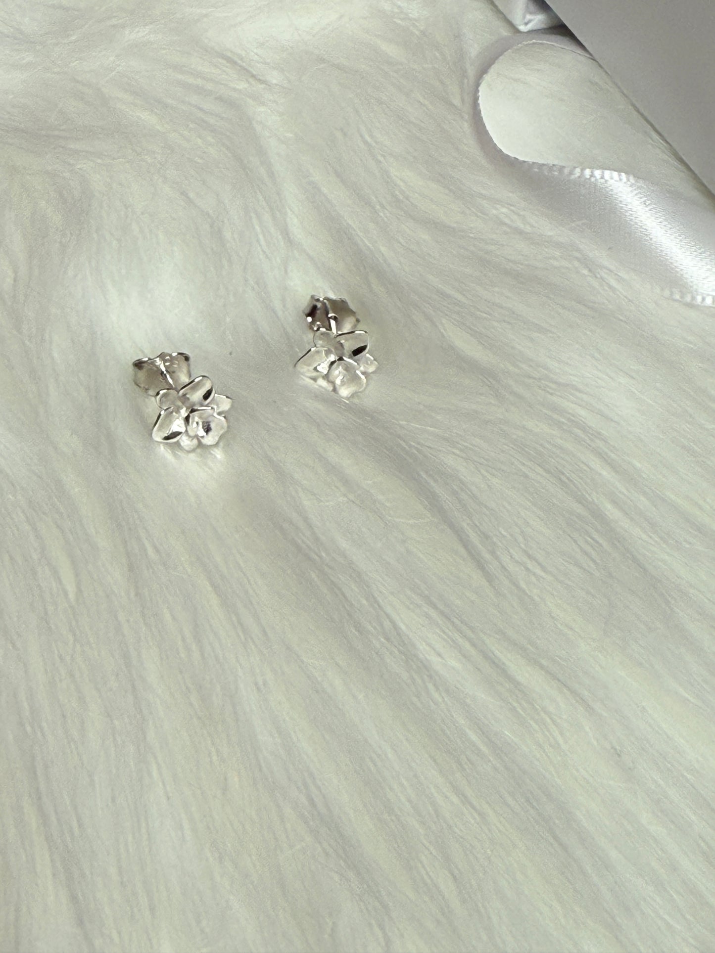 Cattleya Stud Earrings • 3D Orchid Jewelry •  White Gold • Gold • Rose Gold Mini Studs
