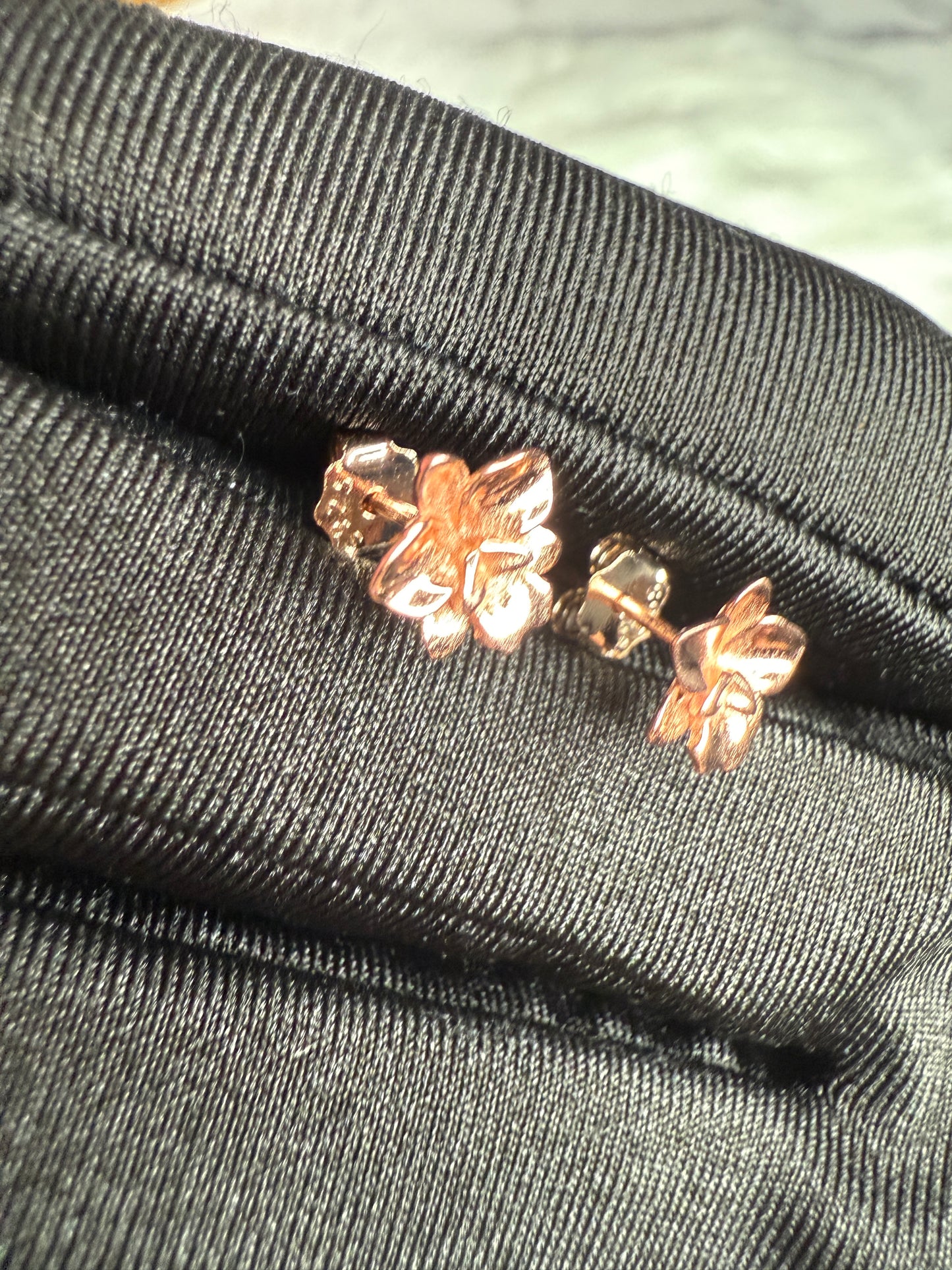 Cattleya Stud Earrings • 3D Orchid Jewelry •  White Gold • Gold • Rose Gold Mini Studs
