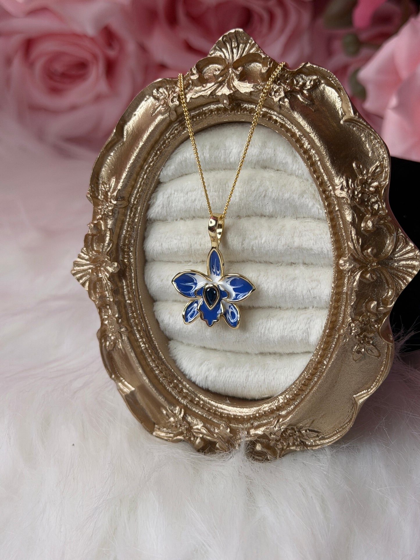 Violacea Collection : Blue Cattleya Violecea Inspired Jewelry - Orchidique