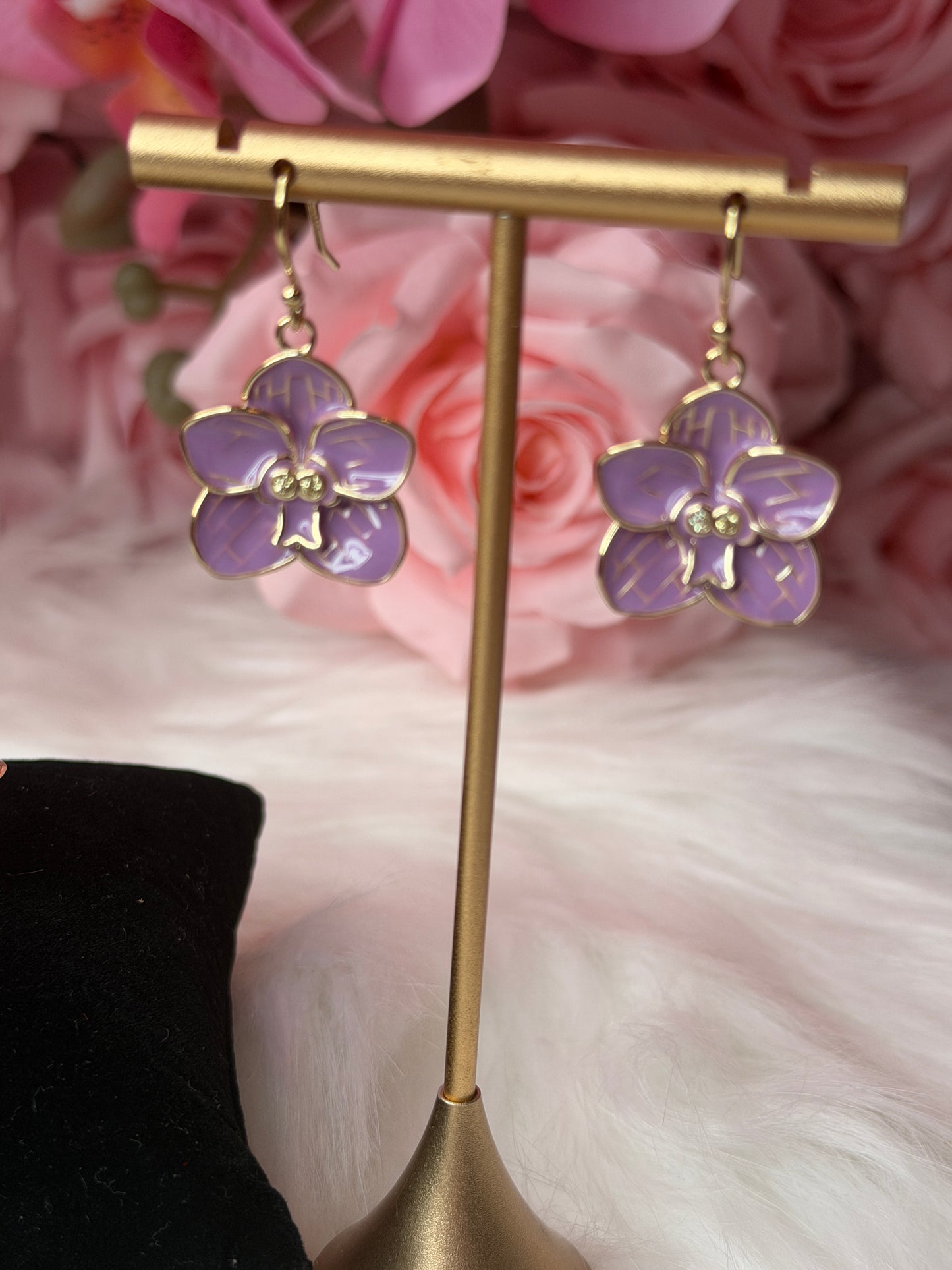 Vanda Bloomers Collection: Blue or Purple Orchid Vanda Flower Jewelry - Orchidique