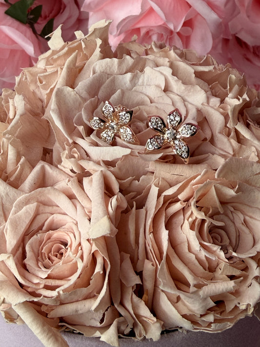La Brillosa Cattleya Collection: Orchid Stud Earrings - Orchidique