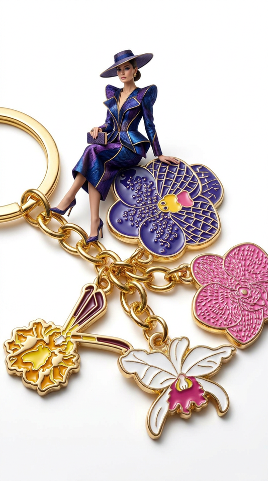 Orchids Keychain