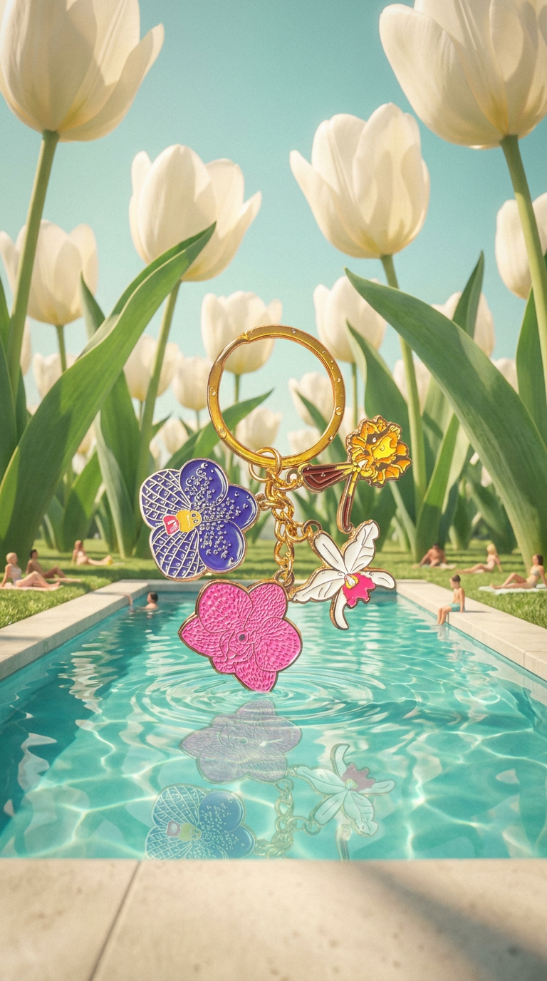 Orchids Keychain - Orchidique