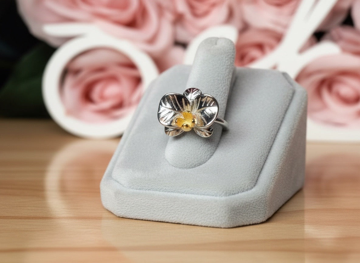 Two Tone Orchid Phalaenopsis Ring - Orchidique