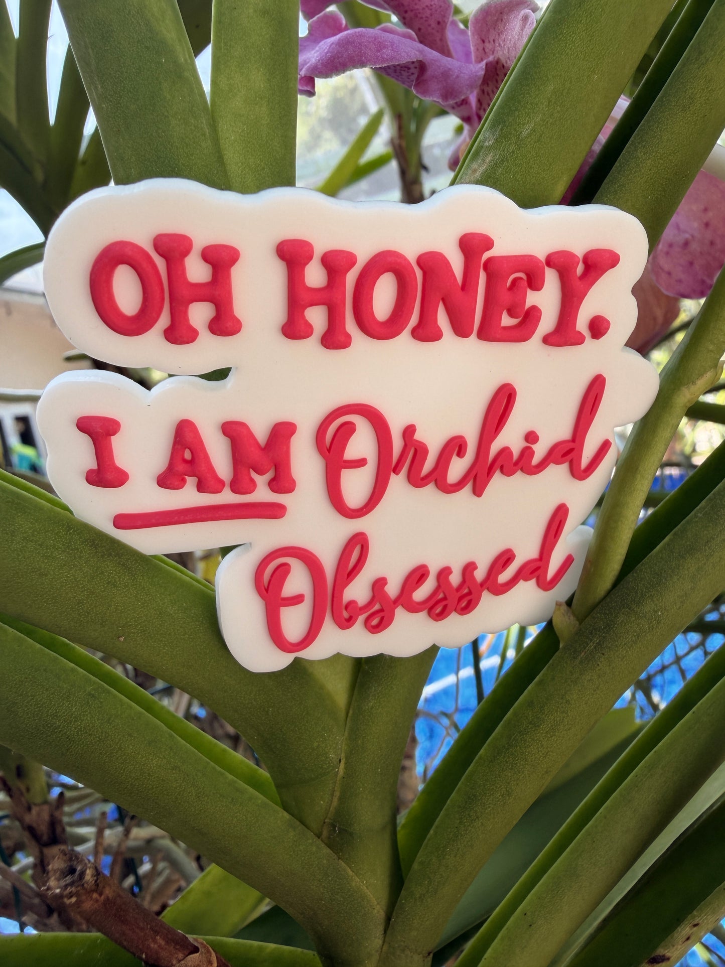 Oh Honey, I'm Orchid Obsessed- Bogg compatible Bag Charm