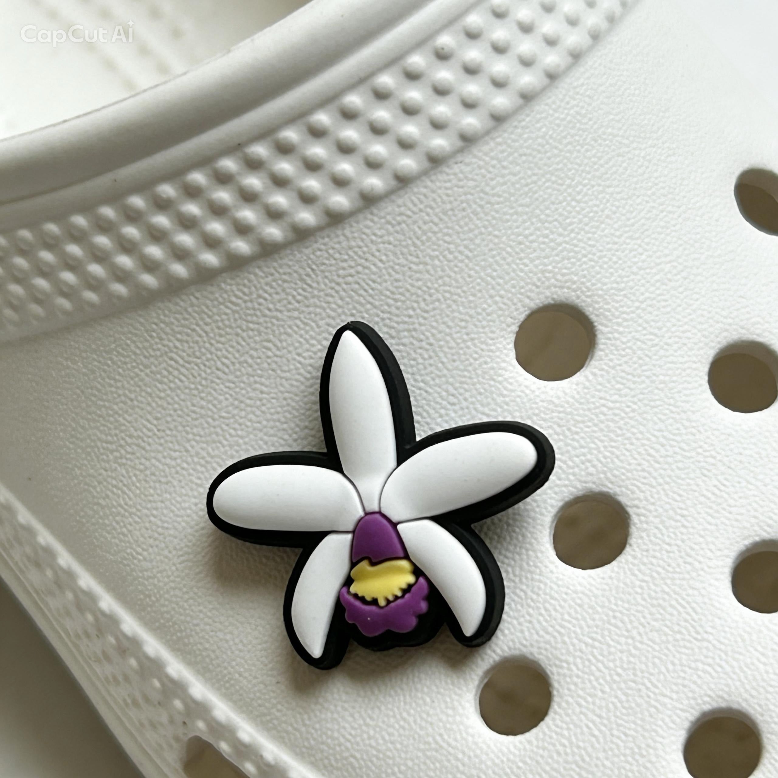 Cattleya Violacea Orchid Shoe Charm | Orchidique