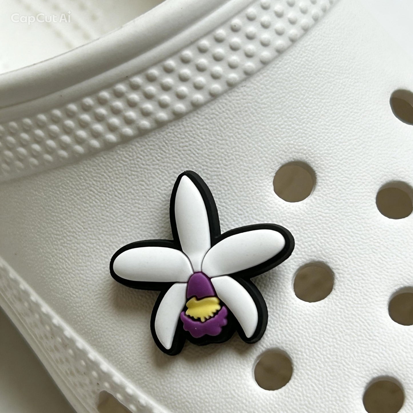 Cattleya Violacea Orchid Shoe Charms for Crocs - Orchidique