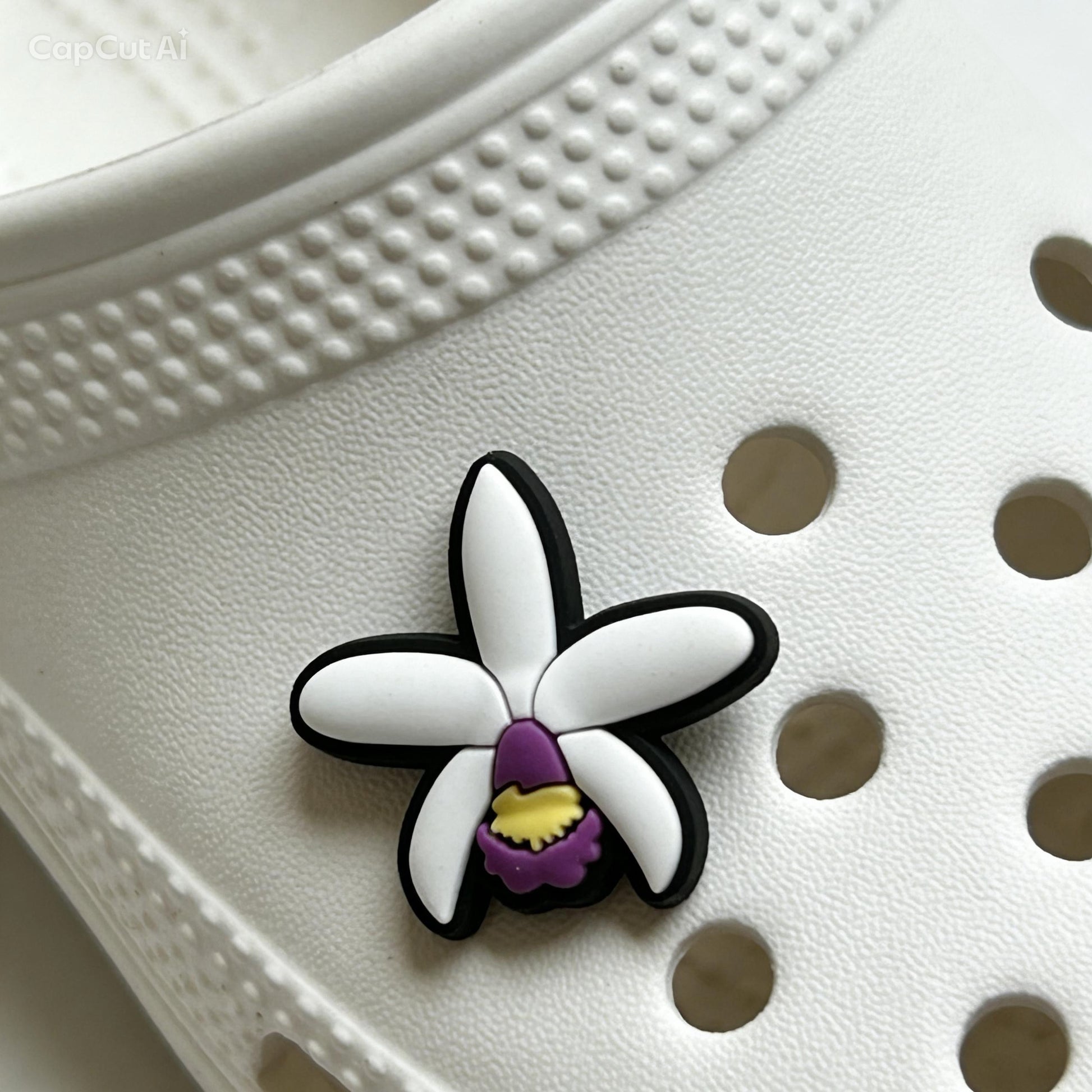 Cattleya Violacea Orchid Shoe Charms for Crocs - Orchidique