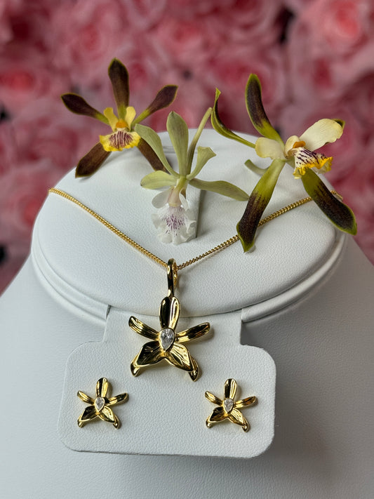 Encyclia Tampensis Collection: Gold or White Gold Orchid Jewelry