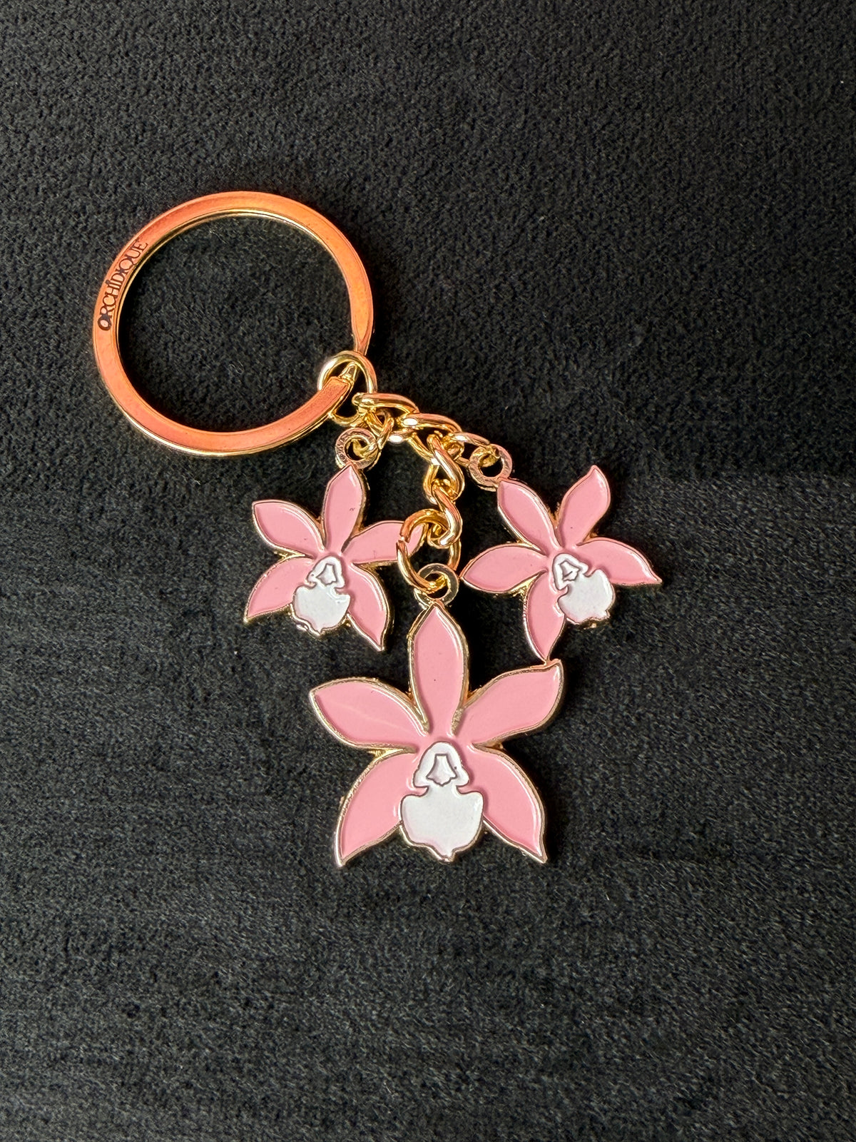 Cattleya Orchid Keychain — Orchidique view 7