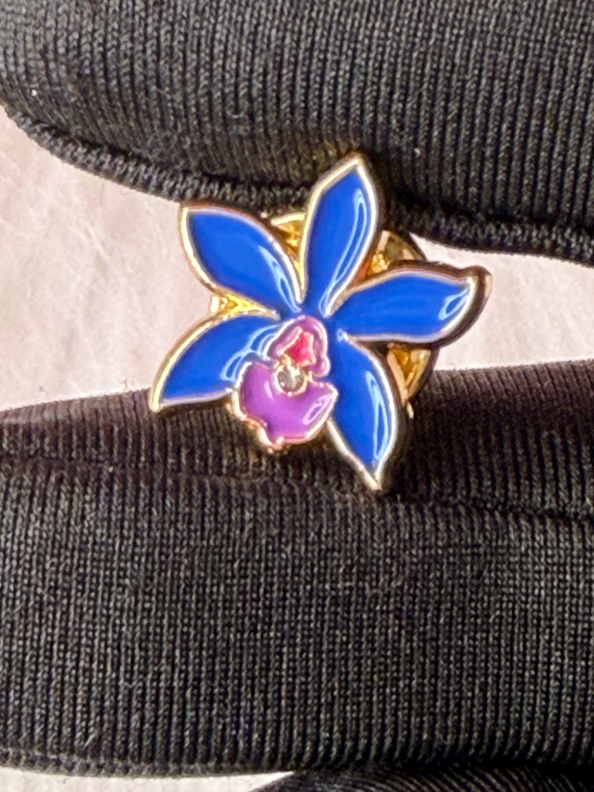 Mini Cattleya Orchid Enamel Pin • 14mm Tiny Flower Pin • Nine Colors or Set