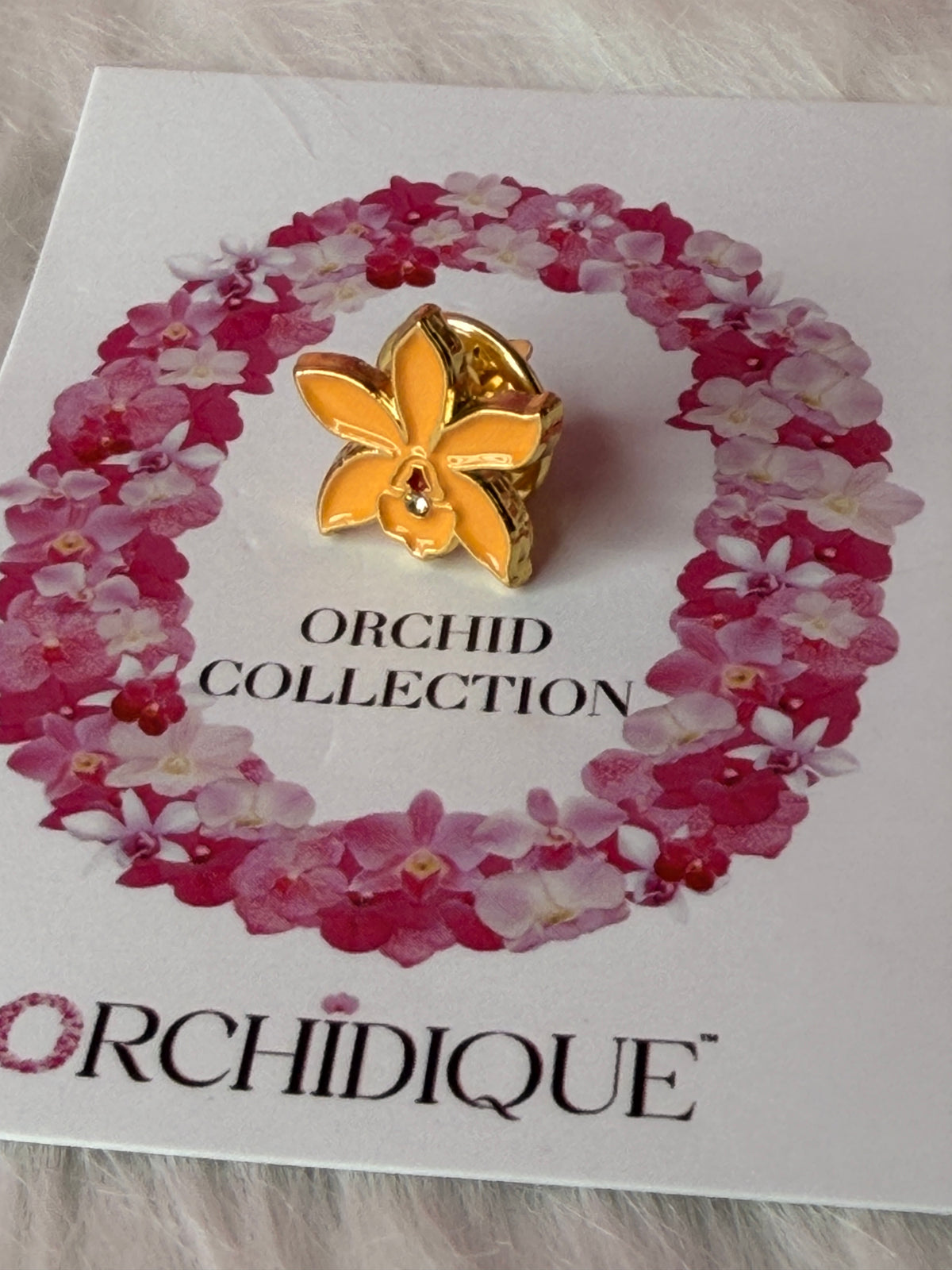 Mini Cattleya Orchid Enamel Pin • 14mm Tiny Flower Pin • Nine Colors or Set