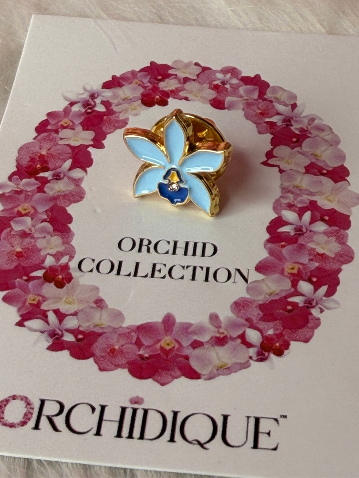 Mini Cattleya Orchid Enamel Pin • 14mm Tiny Flower Pin • Nine Colors or Set