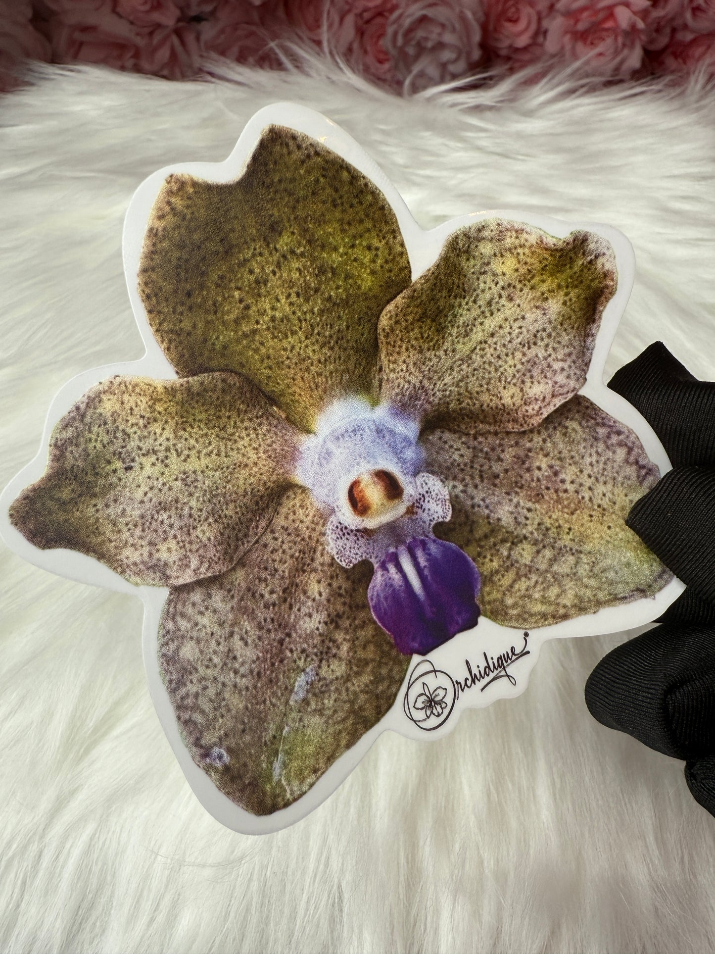 Vanda Purple Rain Orchid Sticker • Orchid Sticker