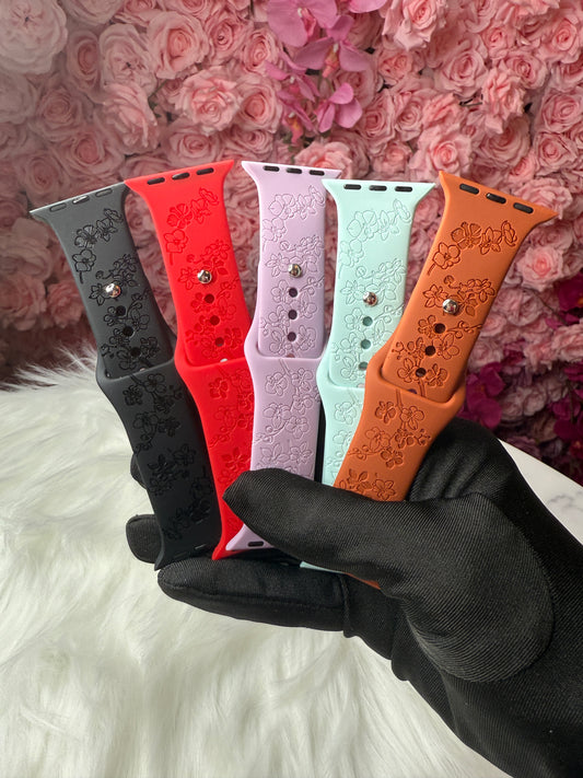 Phalaenopsis Engraved Apple Watch Bands  38/40/41mm